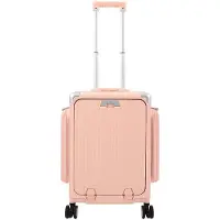 StarTech.com Valise pour ordinateur portable moderne - Trolley de cabine 50 cm - Coque rigide avec armature en aluminium - 4 roulettes pivotantes - Cadenas intégré - Poignée télescopique - Rose