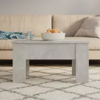 Prolenta Maison Exclusive - Table basse gris béton 79x49x41 cm Matériau dérivé du bois