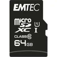 Emtec microSDXC 64GB Class10 Gold+ mémoire flash