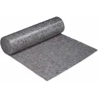 Relaxdays 2 rouleaux de bâche de protection, 1 m x 50 m = 50 m², antidérapante, hydrofuge, 200 g/m², travaux de peinture, déménagement, gris
