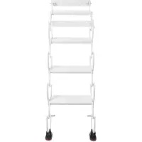 StarTech.com Échelle/escalier escamotable à fixation murale - 4 marches - Pliable - 200 kg par marche - Pour maison, garage, cave, entrepôt, magasin