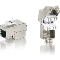Equip 767210 Keystone Jack blindé Cat.6A LSA Connexion, set de 8