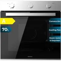 Cecotec Four intégrable multifonctions Bolero Hexa M236000 Line Time A.Four multifonctions Capacité de 70 L, 6 fonctions