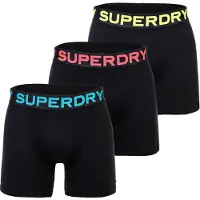 Superdry M3110476a Boxers 3 Units Noir M Homme