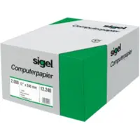 Sigel DIN-Computer paper - Perforé - 240 x 305 mm - 80 g/m² - 2000 feuille(s) papier uni