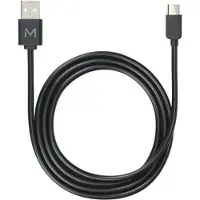 Mobilis 001278 câble USB 1 m USB A USB C/Lightning Noir