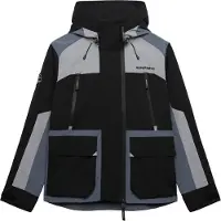 Superdry Veste mi-saison gris / gris basalte / noir