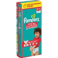 Pampers Baby Dry Pants Gr.6 Extra Large 13-19kg Big Windeln Eco Pack 50 Stück (Taille 6, 50 pcs)