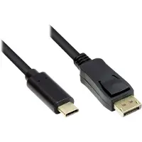 GOOD CONNECTIONS Adapterkabel USB-C an DP1.2 schwarz 3m