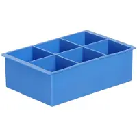 Hendi Bac à glaçons , cubes XL, bleu, 170x110x(H)52mm