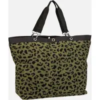 Reisenthel Sac cabas Shopper XL, motif léopard "Teddy", couleur olive