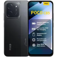 Xiaomi Smartphone POCO C85 6+128 Go, écran 6,9 pouces 120 Hz, MediaTek Helio G81-Ultra, double appareil photo IA 50 Mpx, batterie 6 000 mAh, noir