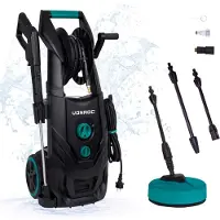 Vonroc Nettoyeur à haute pression 2500W PRO V25-2 – 195 bars – Moteur à induction | accessoires incl.