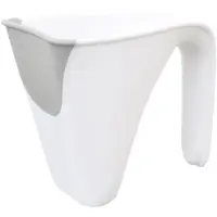 Shnuggle Récipient souple pour le rinçage à l'eau, 0 mois+, blanc/gris,