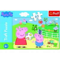 Trefl PUZZLE CUBES 60 Amusez-vous entre amis. / Peppa 17356