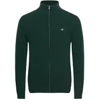 Gant Vestes en maille vert foncé