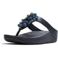 FitFlop Fino Bead Cluster Toe Post Sandals Bleu EU 39 Femme