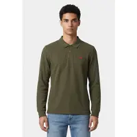 Levi's Slim Housemark Long Sleeve Polo Vert M Homme