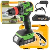 Procraft Perceuse-visseuse sans fil PA20LiDFR 20 V 50 Nm sans balais + 1 batterie 2,0 Ah + chargeur + mallette