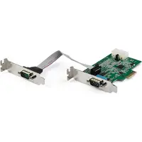 StarTech.com Rs232 2 Port Pcie Pci-e Expansion Card Vert,Argenté