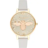 Olivia Burton Montre bracelet - - OB16GD37 - Femme - Quartz - Cuir véritable - 34 mm