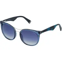 Police Lunettes de Soleil SPL758 52/19/140 Shiny transp.blue Plastic WOMAN SPL758