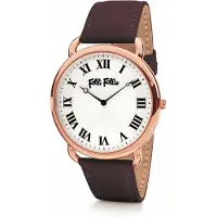 Folli Follie Montre Femme - - WF16R014SPS - Cuir Marron - Ø 38 mm - Quartz