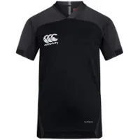 Canterbury Maillot de rugby unisexe Junior Vapodri Evader à rayures, technologie Vapodri, coupe athlétique professionnelle, maillot de rugby résistant