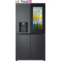 LG Réfrigérateur américain 91cm 646l total no-frost noir acier - - GMK960EV2E -