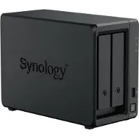 Synology DS725+ 2Bay 16TB NAS met 2x 8TB Plus HDD (2 x 8 To), NAS, Noir
