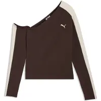 Puma T-shirt 'T7' chocolat / blanc