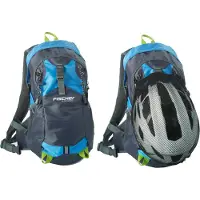 Fischer Fahrrad FISCHER Sac à dos avec filet pour casque bleu / gris