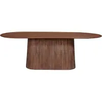 Meublorama Table collection RIMBAUD effet bois brun clair longueur 230 cm
