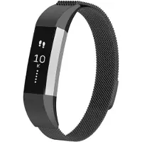 IMoshion Bracelet magnétique milanais pour Fitbit Alta (HR) - Taille M - Noir