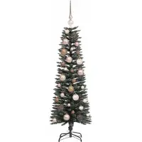 vidaXL Sapin de Noël artificiel avec 150 LED Vert 40,5 x 40,5 x 120 cm