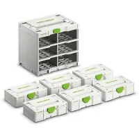 Festool SYS3-RACK 337-SET Systainer³ Rack Set Pour Systainers³ S 76 + 6x S 76 Systainer³
