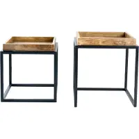Invicta Table d'appoint 55 cm en bois, design moderne, pour salon - ACHETER MAINTENANT