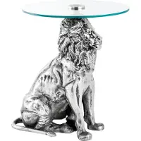 Invicta Table d'appoint 60 cm argentée, design moderne pour le salon - ACHETER MAINTENANT