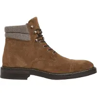 Hackett London pour homme. HMS200012 Egmont Bottes chaudes en cuir marron (42), Plat, Lacets, Casuel