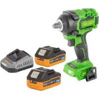 Procraft PWA18bb Clé à choc sans fil 20 V 550 Nm 1/2" Brushless + 2x batterie 4,0 Ah + chargeur