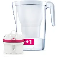 BWT Carafe filtrante Vida, 2,6 l + 1 cartouche filtrante minéralisée au magnésium
