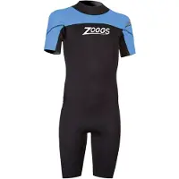 Zoggs Sea Ranger 1.5 Mm Short Sleeve Junior Neoprene Wetsuit Noir 6 Years Garçon