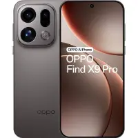 OPPO Find X9 Pro (512 Go, Titane Charcoal, 6.78", Double SIM, 5G), Téléphone portable, Gris