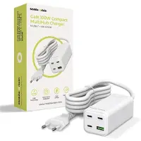 Mobile Origin Chargeur multifonction compact Gan 100 W Pw18 avec 3 ports USB-C + 1 port USB-A