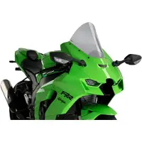 Puig r-racer smoked clear screen ABE approved for Kawasaki