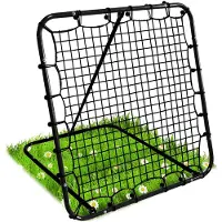 Neo-Sport But d'entraînement avec rebond de 120 x 120 cm pour un entraînement efficace But de football pour jeunes athlètes