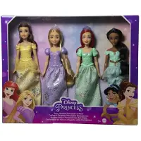 Mattel Disney Princess Pack 4 Fashion Princess S Doll Multicolore Enfants