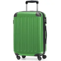 Hauptstadtkoffer - Alex - Handgepäck Koffer für jede Airline, 4 Rollen, 15% mehr Volumen , 55 cm, max. 42 Liter,Grün