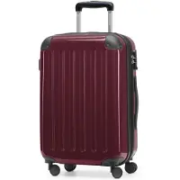 Hauptstadtkoffer - Alex - Handgepäck Koffer für jede Airline, 4 Rollen, 15% mehr Volumen , 55 cm, max. 42 Liter,Burgund