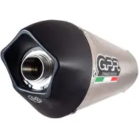 Gpr Exhaust Systems Gpe Anncf Moto 700 Cl-x Adv 22-24 Ref:e5.cf.14.gpan.to Titanium Slip On Homologated Muffler Argenté Homologated